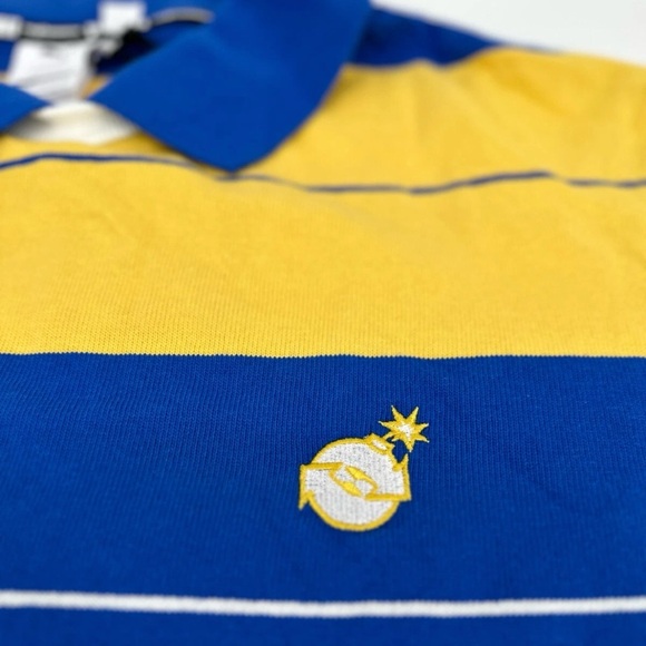 Size Medium - Puma x The Hundreds Rugby Polo Shirt - Olympian Blue - Picture 3 of 6
